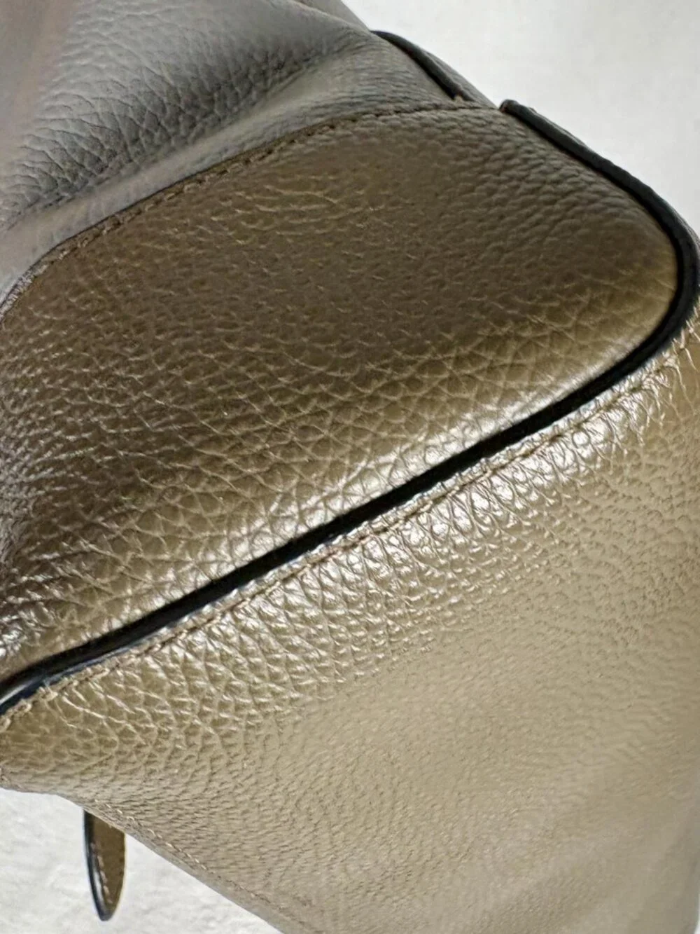 Coach Hudson Messenger Bag Colorblock in Olive Green, Cream and Grey Leather